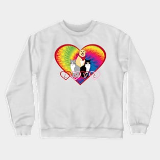 Animal design, illustration, pets, "Loveable" Crewneck Sweatshirt